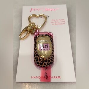 NWT BETSEY JOHNSON COLLECTIBLE Y2K FLIP PHONE PURSE BAG TOTE CHARM